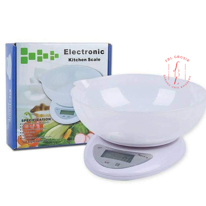 TIMBANGAN DIGITAL MANGKOK 5kg / TIMBANGAN DAPUR DIGITAL B-05 FREE PACKING DUS DAN BUBBLEWARP FBL