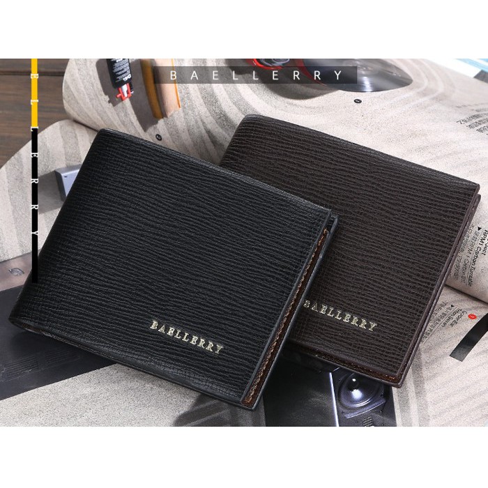 Baellerry Dompet Lipat Pria Bahan Pu High Quality DR031