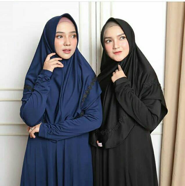 Larissa Set Syar'i (Dress + Khimar)