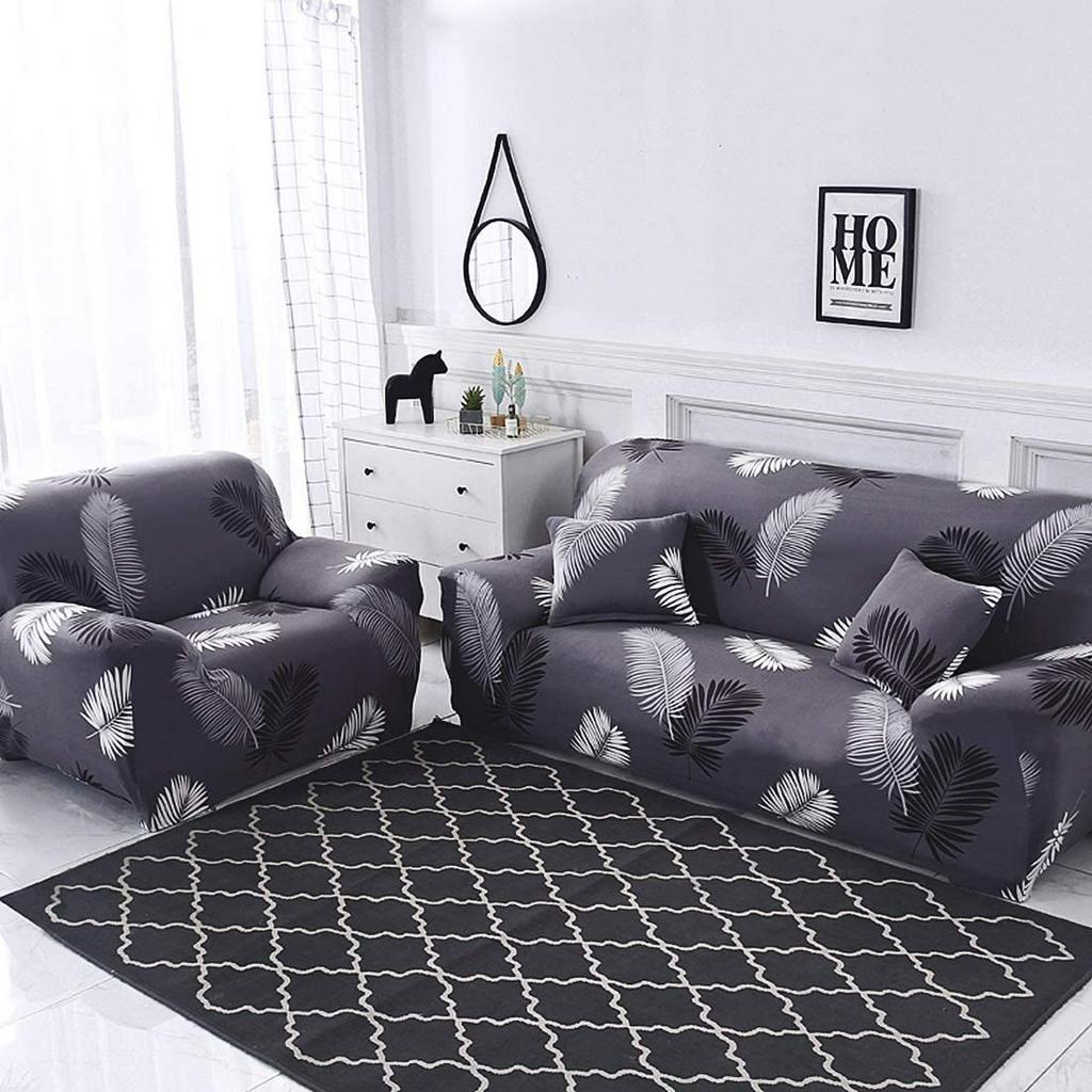 [LOCAL STOCK ]1/2/3/4 Seater Sofa Cover Removable Normal Shape/L Shape Slipcover Stretch Universal  Q Design