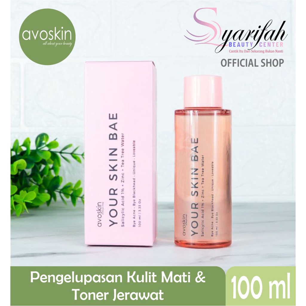 [AVOSKIN] ACNE TONER, 100ml, Toner Wajah berjerawat, Menglihangkan Komedo, Mengangkat Sel Kulit Mati