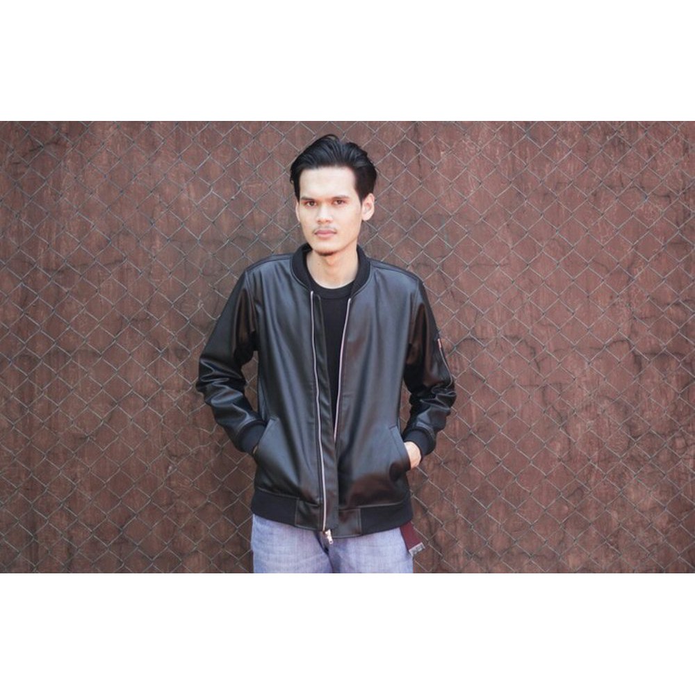 TERLARIS jacket kulit bomber | bomber kulit Jaket Keren