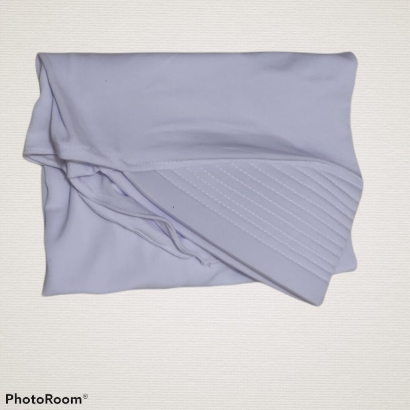 NIRMALA jilbab sport/hijab sport Bergo Sport Pendek Jersey-Putih pet besar