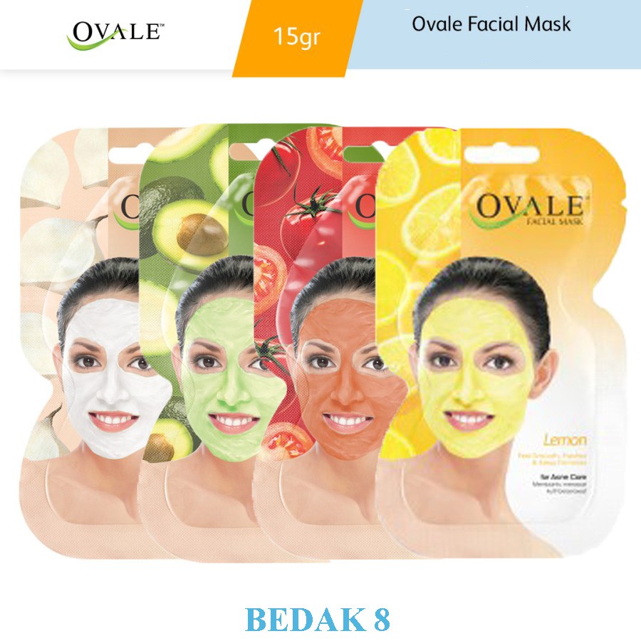 Ovale Facial Mask Sachet 15 gr/Masker Wajah Ovale