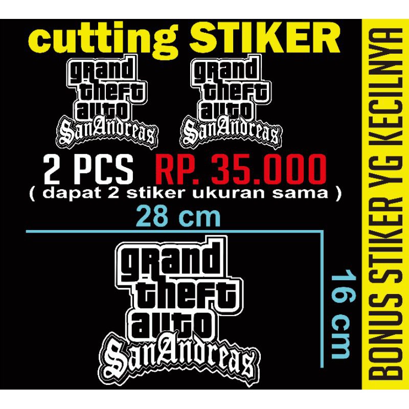 

cutting stiker LOGO GTA