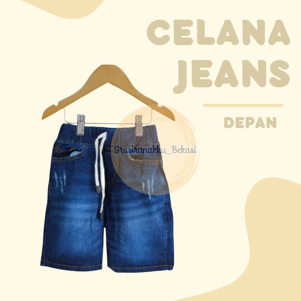 Celana Anak Jeans Pendek Size 3-5 Tahun