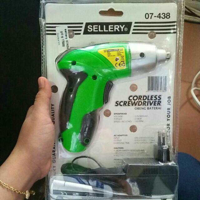 Bor Charger Tanpa Kabel / Cordless Screwdriver Sellery