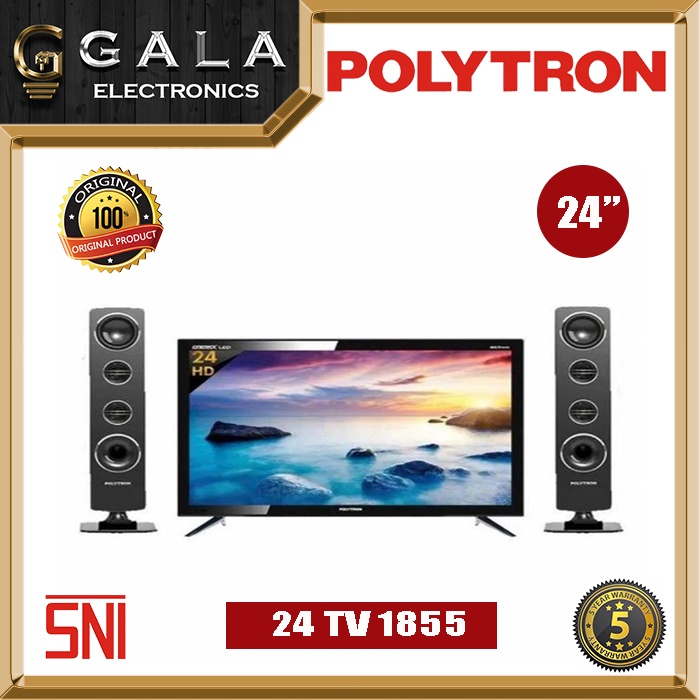 LED TV Digital Polytron 24TV  24TV1855 + Speaker 24 Inch