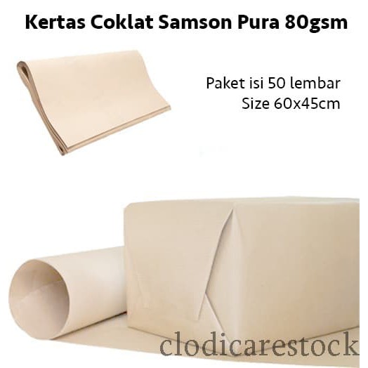 Order Langsung Samson Pura Kertas Coklat Tebal Packing Bungkus Diskon