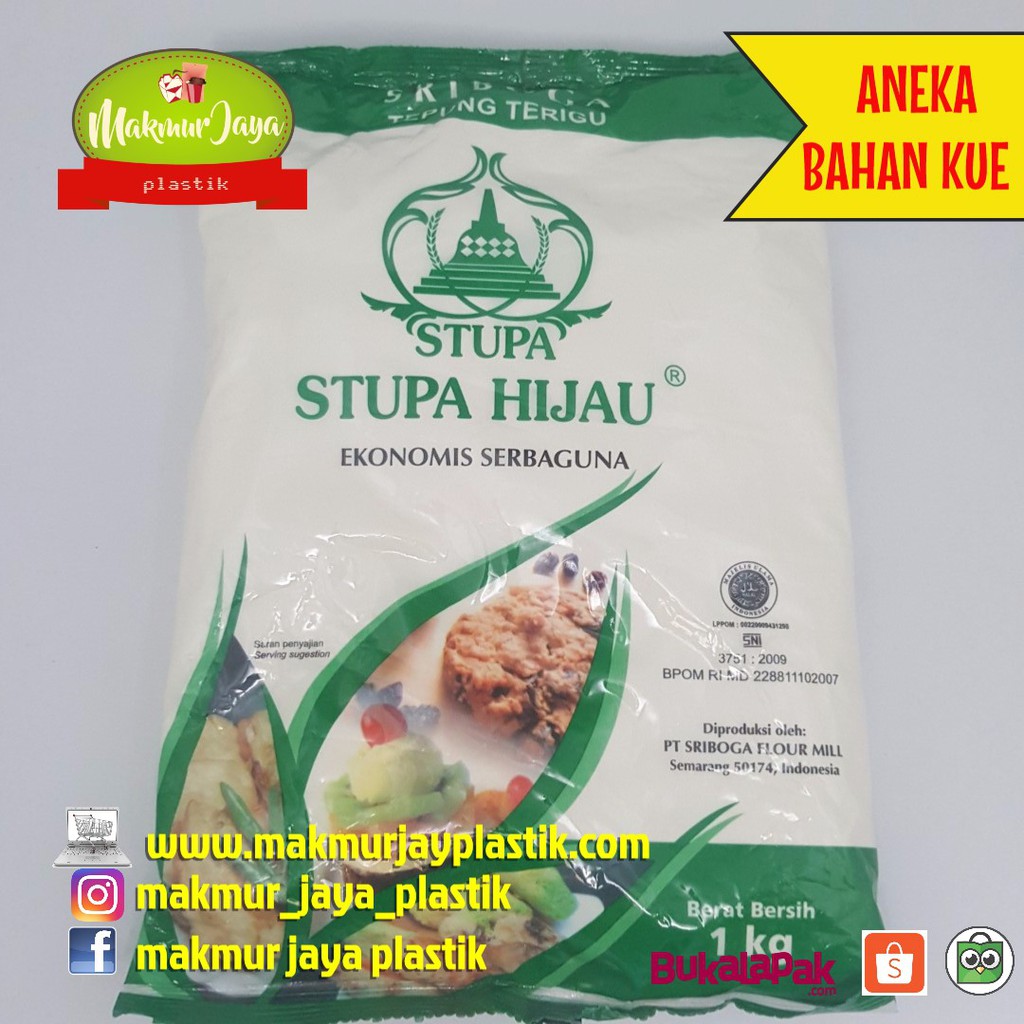 Tepung terigu sebaguna ekonomis stupa hijau
