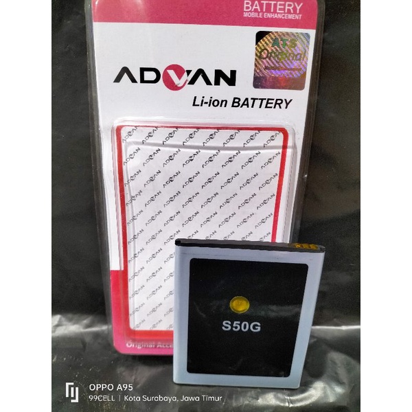 Baterai | Battery | Batre Advan S50G original