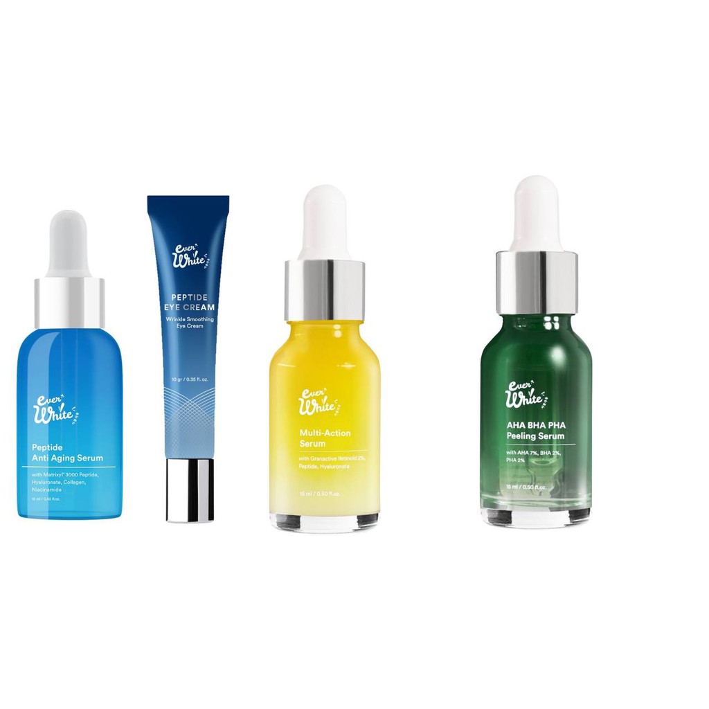 Everwhite Peptide Anti-Aging Serum/EVERWHITE PEPTIDE EYE CREAM GEL/ PEELING/Multi Action/MULTIACTION