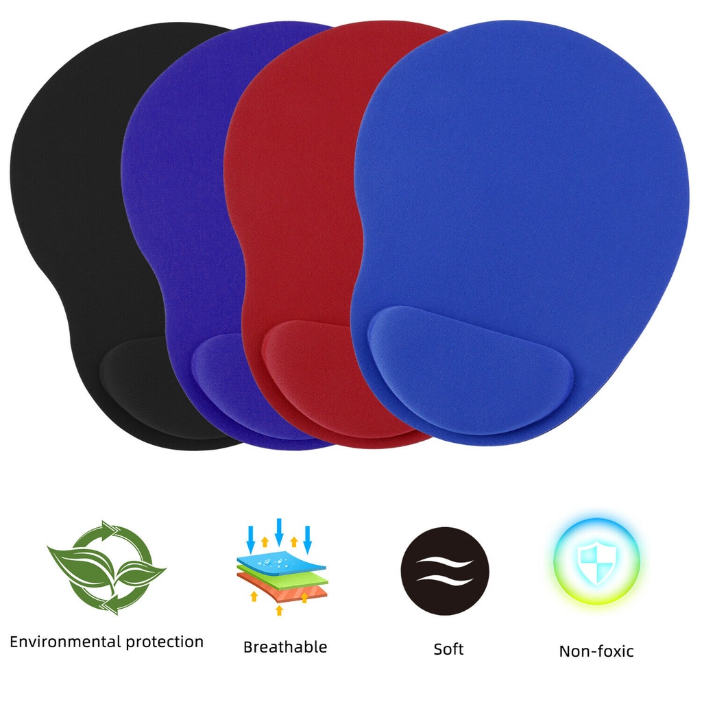 Mouse Pad Ergonomis Nyaman Anti Slip Dengan Bantalan Pergelangan Tangan Untuk Komputer / Laptop