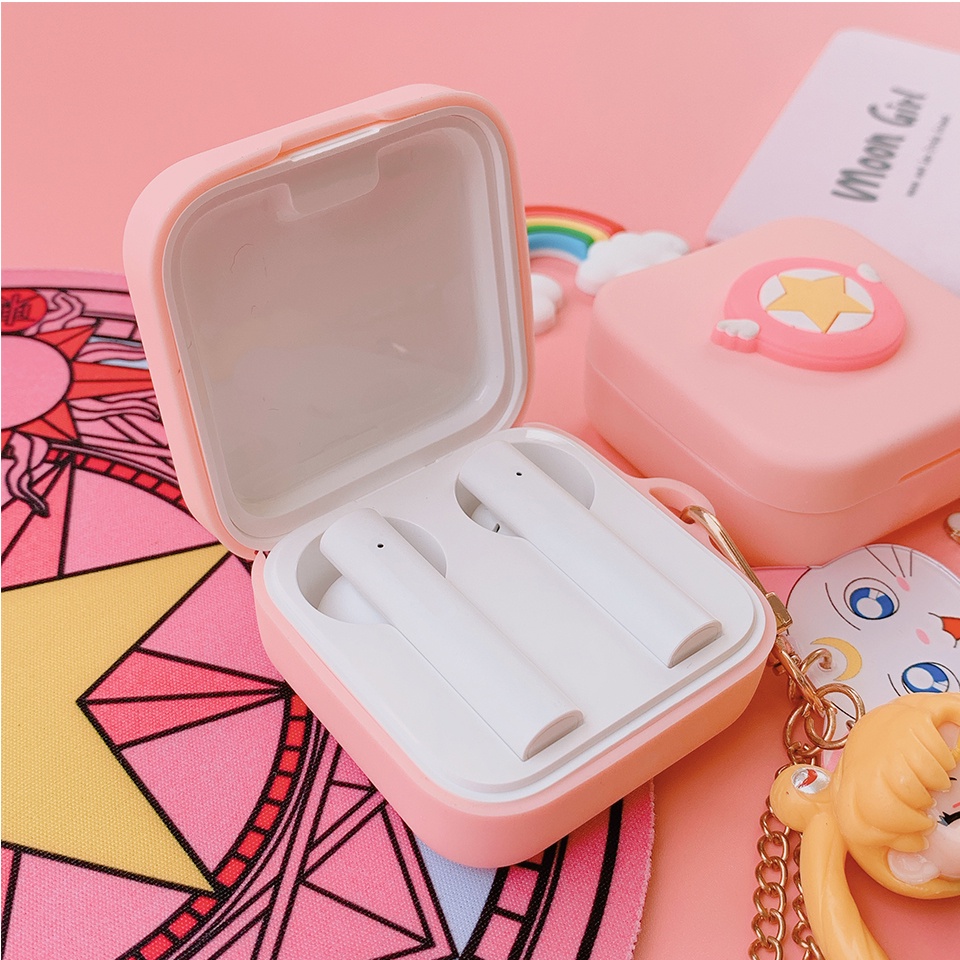 Casing Soft Case Silikon Warna Pink Untuk Xiaomi Air2 se / air2se