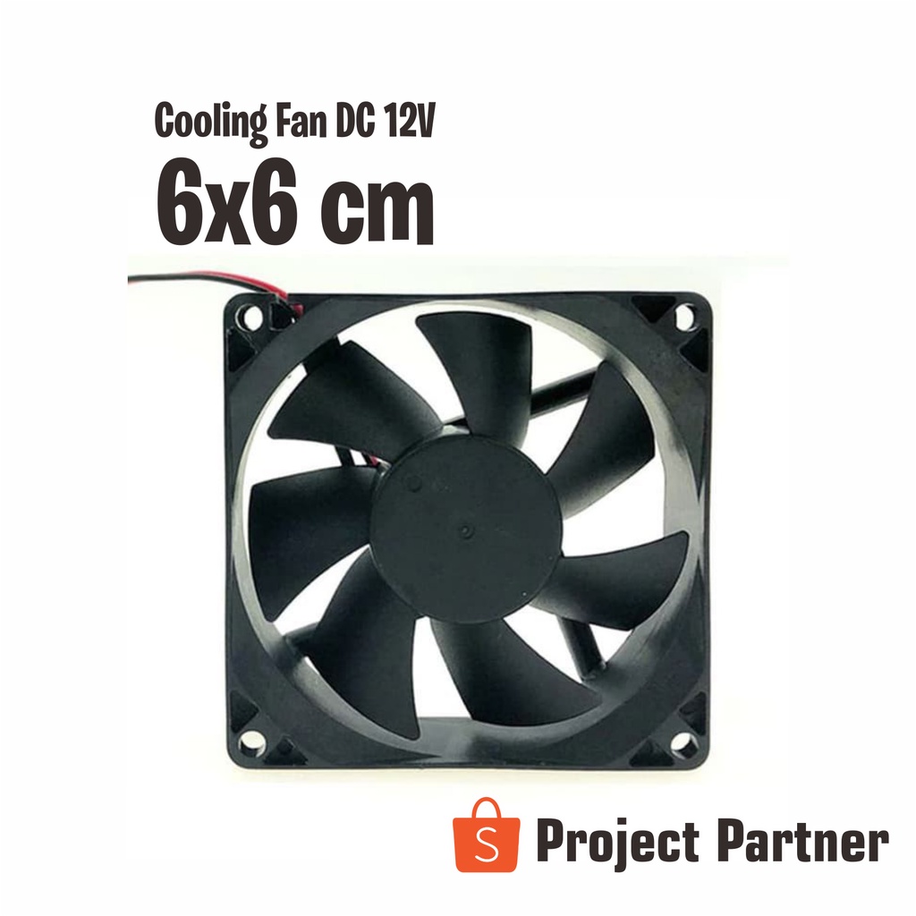 Fan DC 12V  Brushless  high speed  6x6 cm