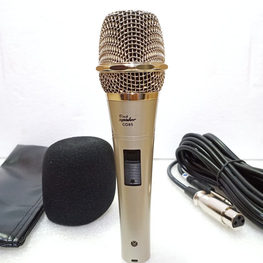 MIC KABEL HANDLE BLACK SPIDER CO 85 MICROPHONE CONDENSER