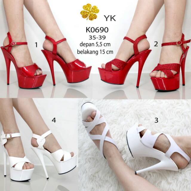 OSshoes 0690 premium heels 15cm 15 cm import shoes wanita high heels highheels tali kebuka