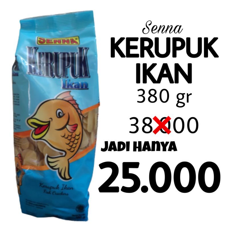 

KRUPUK IKAN SENNA 380 GR MENTAH ENAK GURIH