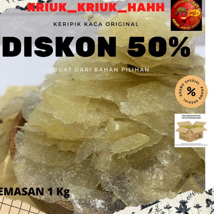 

⚡COD KERIPIK KACA ½ Kg / Keripik kaca pedas daun jeruk / keripik kaca 500 gr #PRICEPOOL