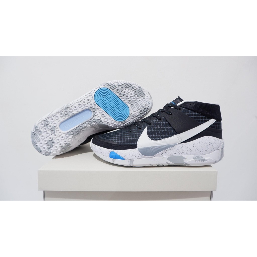 sepatu basket nike KD 13 high black white
