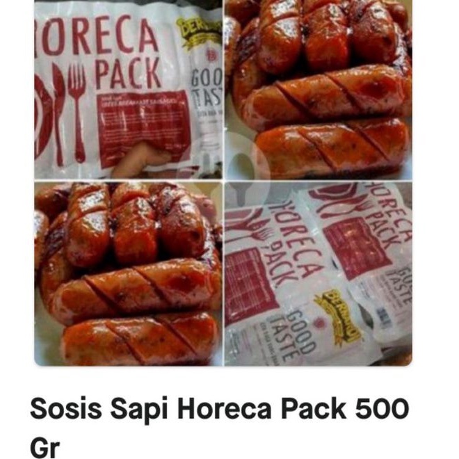 

Sosis Sapi Horeca Pack VP 500 Gr