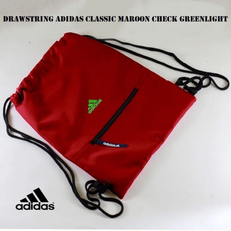 TAS SERUT ADIDAS DRAWSTRING PRIA WANITA OLAHRAGA SEPAK BOLA tas karung sackbag pria wanita murah