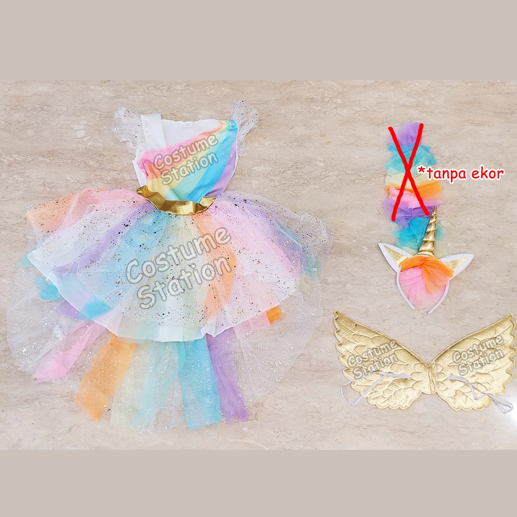 Kostum Kuda Poni / Costume Unicorn Pegasus anak perempuan