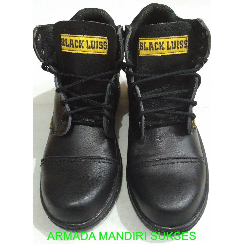 Sepatu Safety Black Luiss | Sepatu Proyek