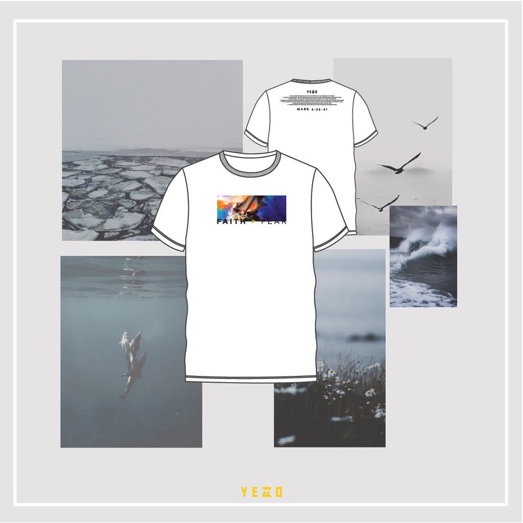 Yezzo FOF ( Faith Over Fear ) Signature Xray S/S White Tshirt