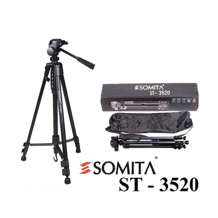 Promo Tripod Somita ST-3520 single Handle Large tripod terbaik