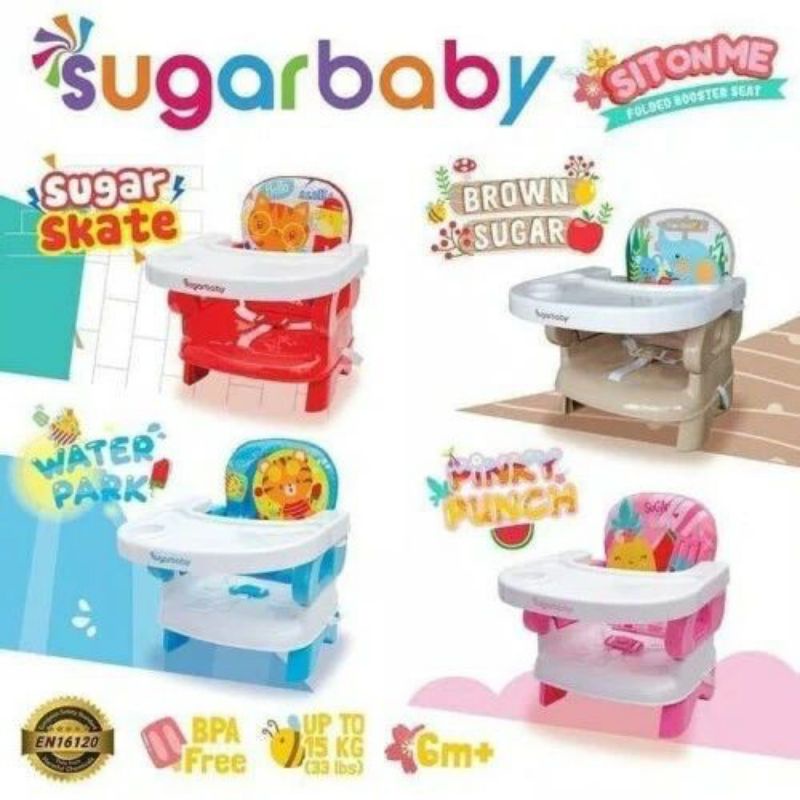 SUGAR BABY BOOSTER SEAT KURSI MAKAN BAYI DENGAN MEJA
