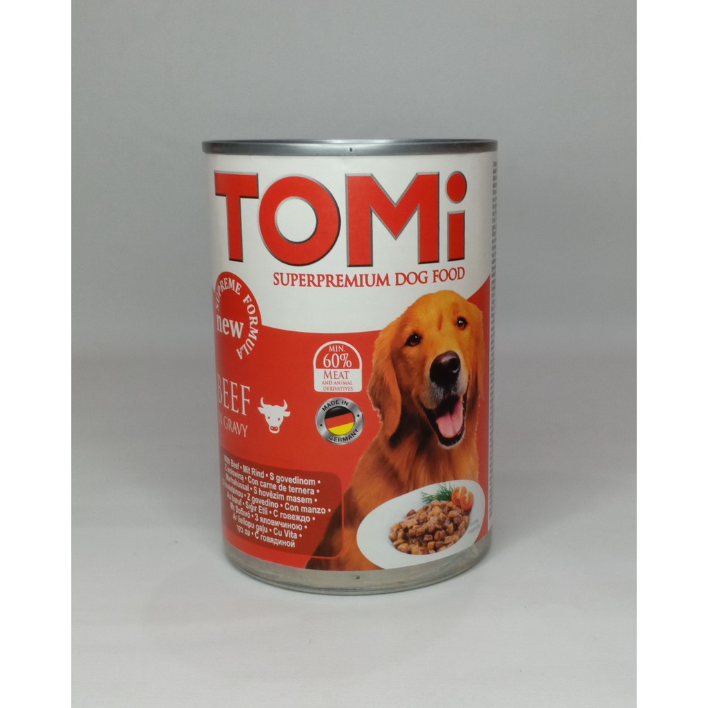 Dog Food Makanan Anjing Kaleng Tomi 400gr