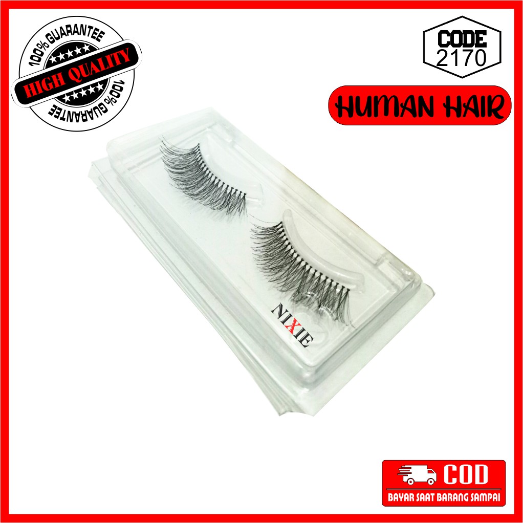 False Eyelash Bulu Mata Palsu Natural Premium Murah Lembut Satuan Kekinian