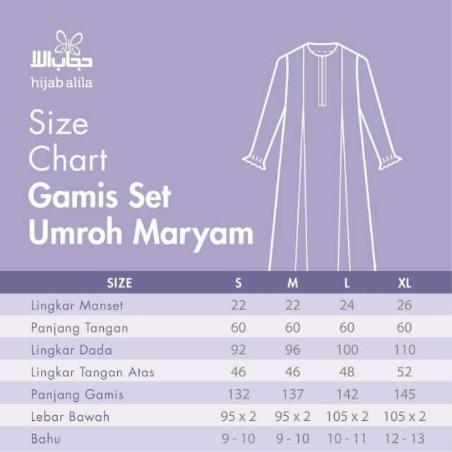 AL Gamis Muslimah Syari Set Umroh Maryam By Hijab Alila