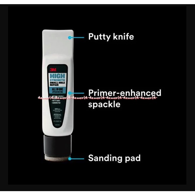 3M High Strength Small Hole Repair All in One Application Tools Lem Alat Dempul Perbaikan Untuk lubang Di Dinding Three M