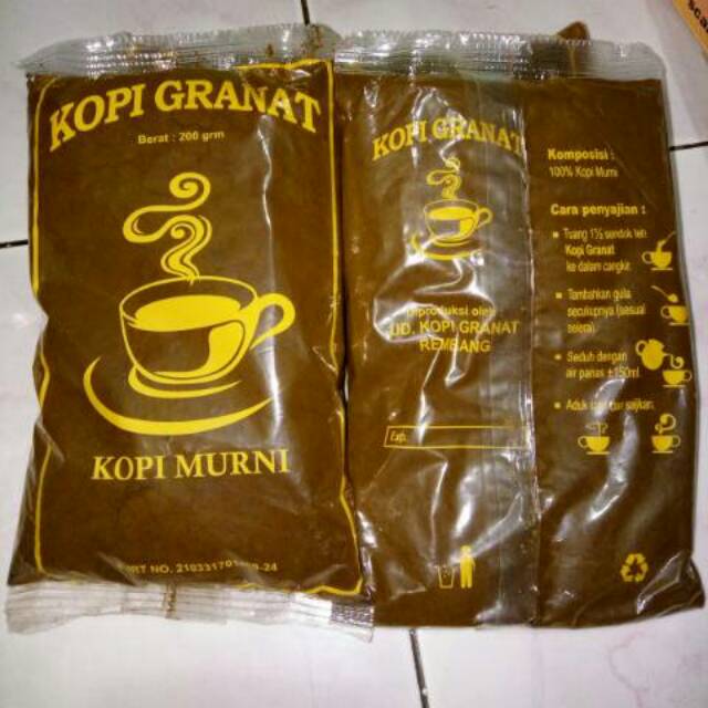 Kopi Lelet || Kopi Hitam || Kopi Asli Lasem Granat Pandawa Prabu