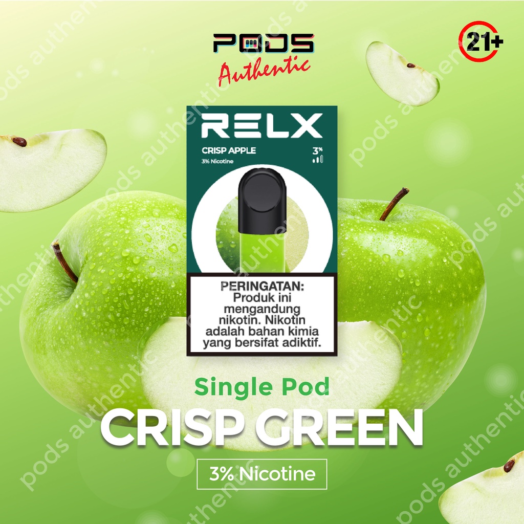 RELX Infinity Pod - Green Crisp / Apple