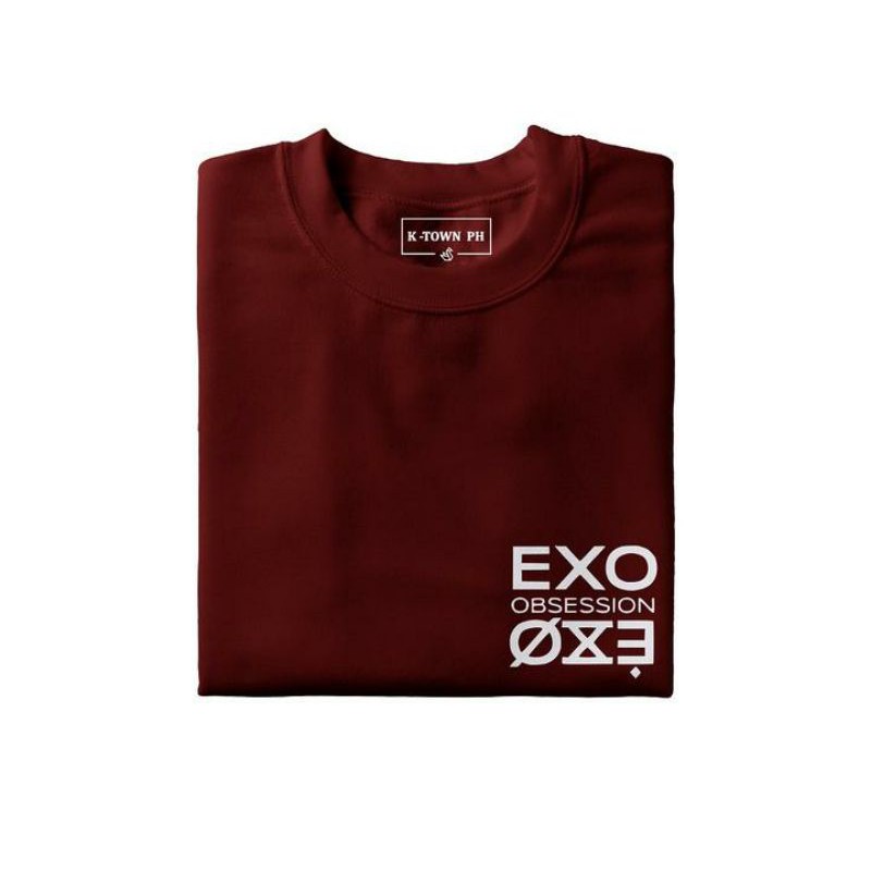 Baju Kaos Kpop EXO Obsession Logo kecil