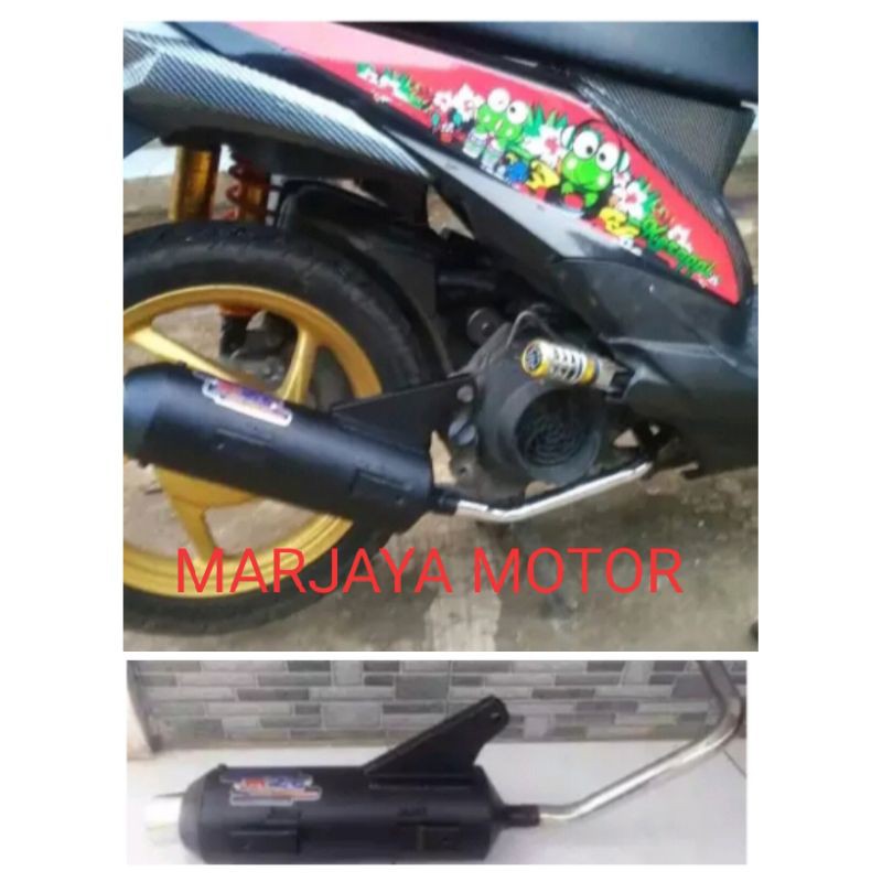 Knalpot Racing bobokan Honda beat fi Esp MBER parah

