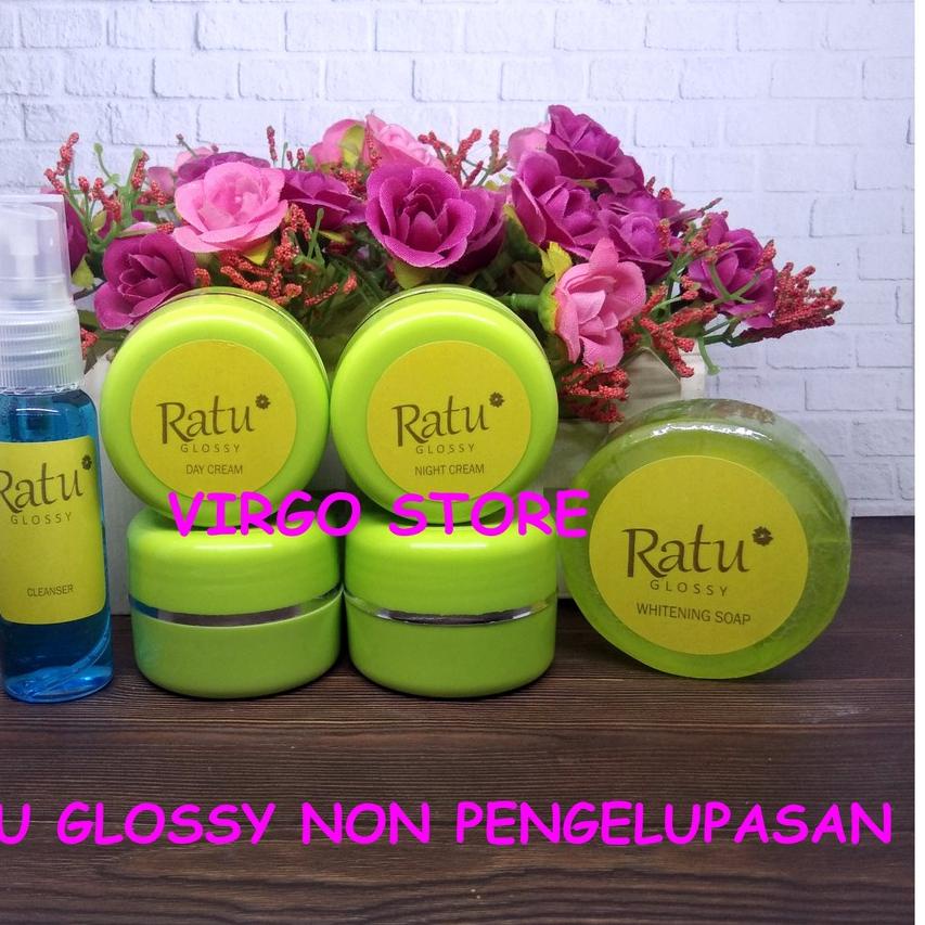 ✮ RATU GLOSSY (PAKET NON PENGELUPASAN) / CREAM GLOWING / CREAM WHITENING GLOW ←