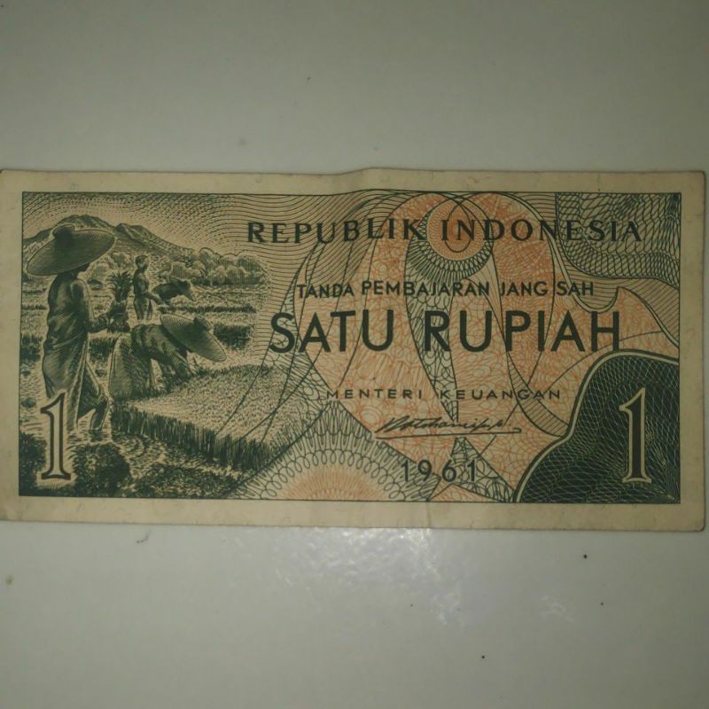 Uang Rp 1 (Satu Rupiah) 1961
