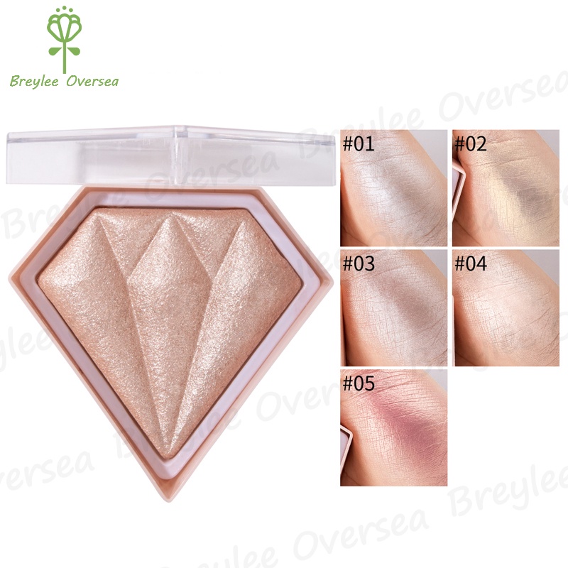 【Baru】Handaiyan 5 Colors Diamond Highlighter Face Highlight Powder Blush Shimmer Highlight