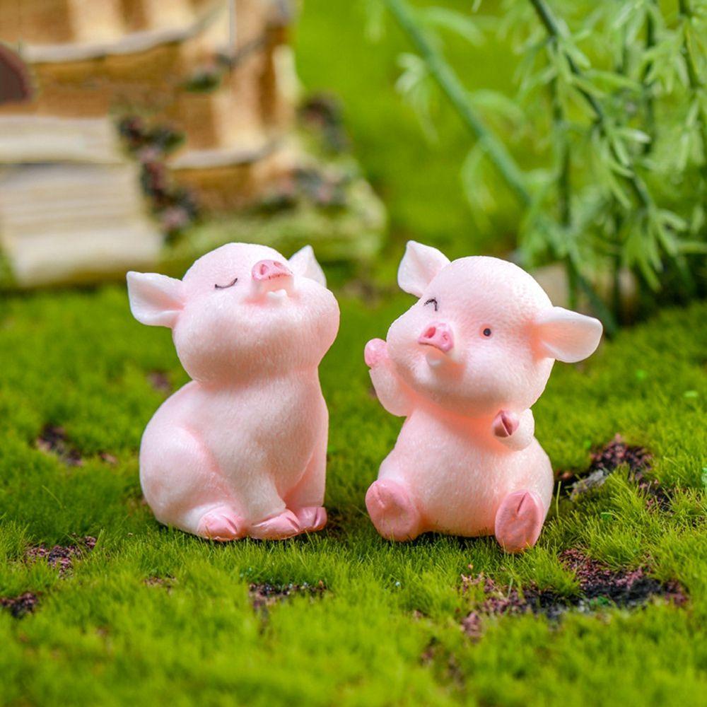 Patung Agustina Ornamen Lucu Craft Animal Resin Model Microlandscape