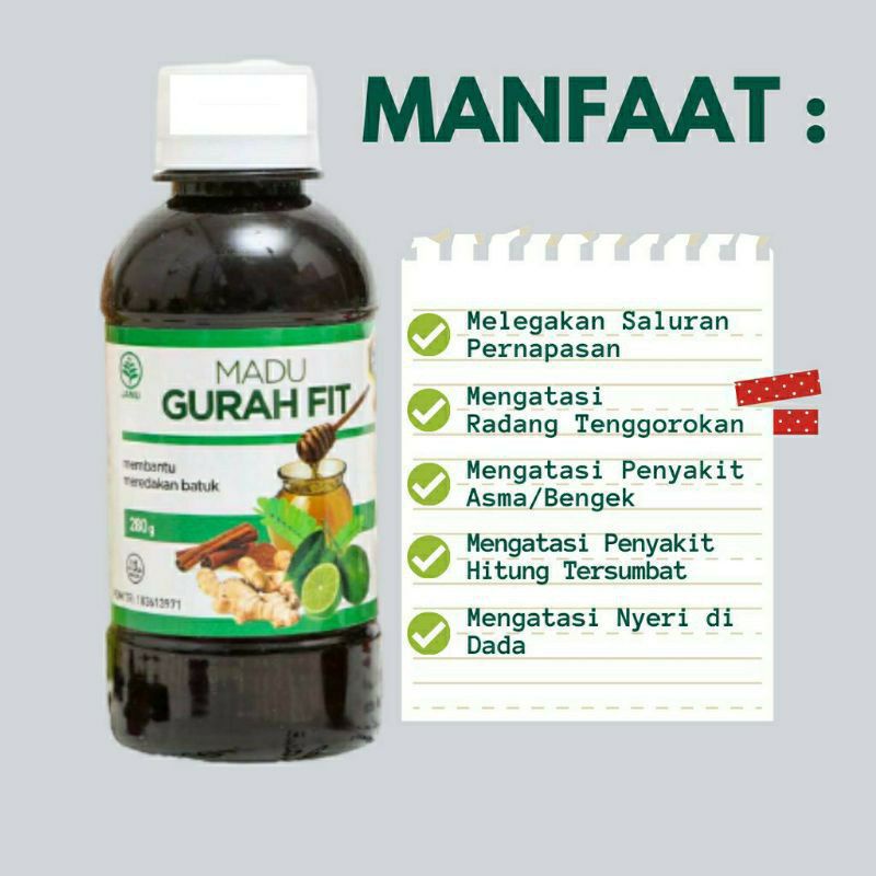 madu gurah fit ori (hati2 barang palsu)