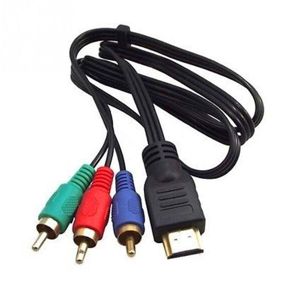 Nanas Video Audio AV Kabel TV Flat Multi Out Adaptor