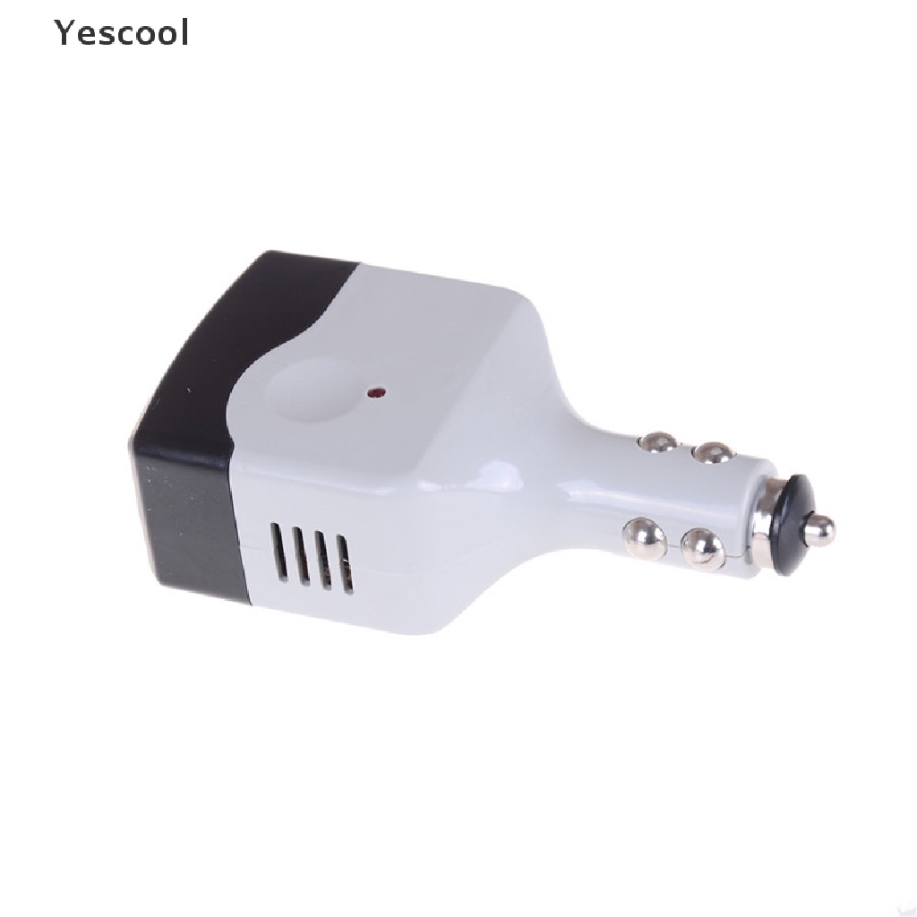 Yescool Adapter Konverter Charger Mobil DC 12V / 24V Ke AC 220V Power