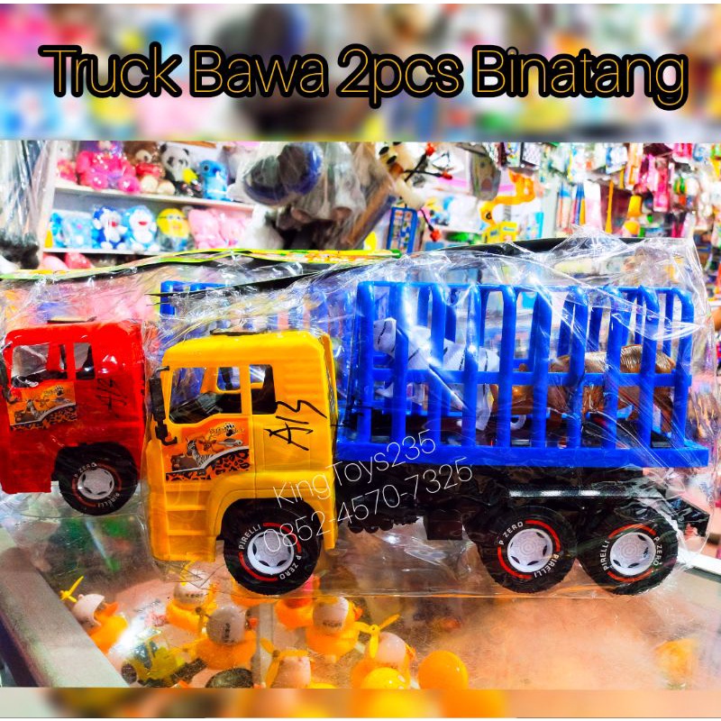 Mobil Mainan Anak Vawa Bintang 2pcs Random Besar Kokoh Jumbo Hewan Mobilan Konstruksi Truk Truck Pon