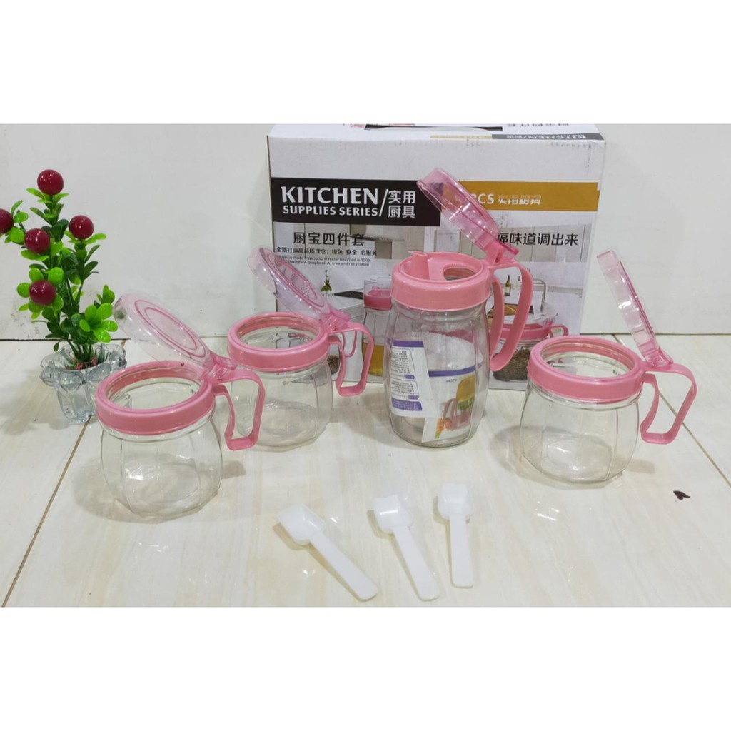 Tempat Bumbu Kitchen Supplies Series isi 4 pcs