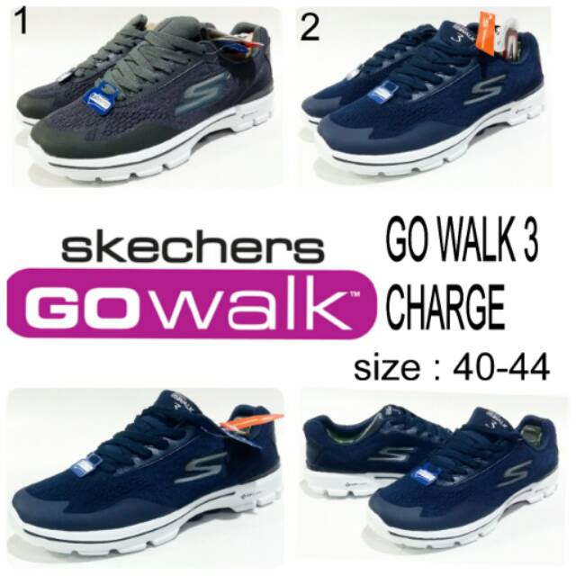 Sepatu skechers man gowalk 3 charge skechers tali terbaru dan murah