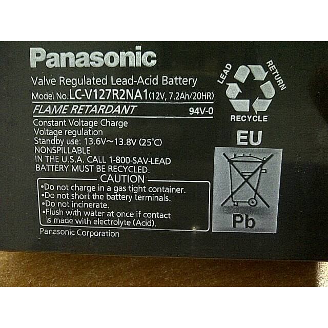 Jual Battery Rechargeable Panasonic 12Volt   Baterai UPS   Aki Kering   ORI Berkualitas
